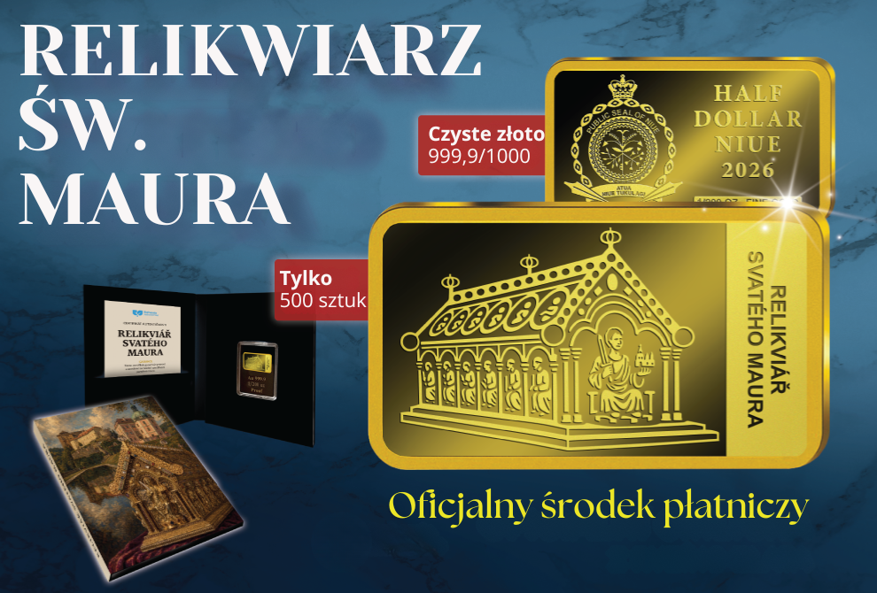 PM0102AU Relikviář sv. Maura 1/200 oz AU