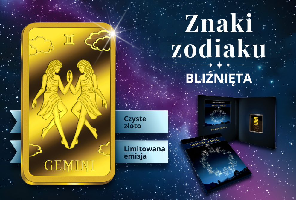 PM0099AU  NIUE 2026 DOLLARS 2,5 ZODIAC GEMINI 1/100 oz AU 999,9/1000 Proof