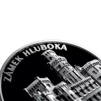 Zamek Hluboká – moneta pamiątkowa z 3 uncji czystego srebra